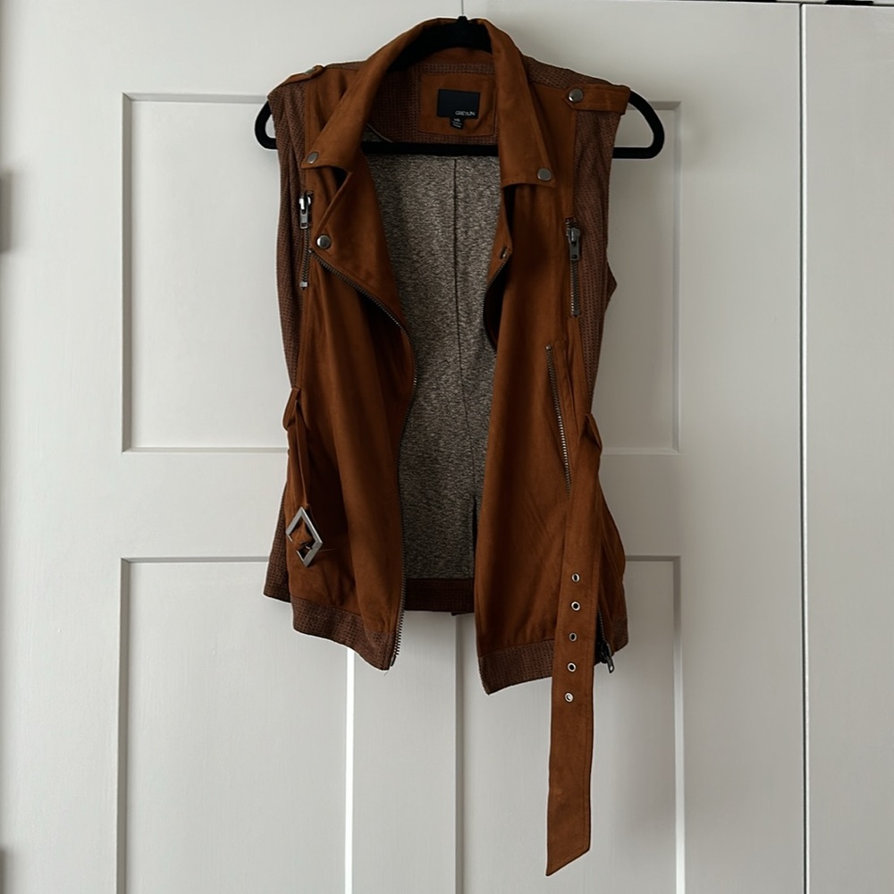 Greylin Brown Suede Vest XS - Picture 6 of 7